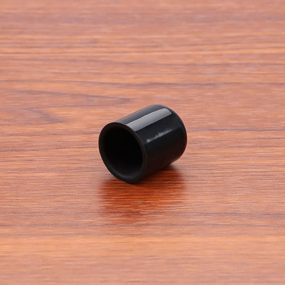 HEMOTON Drumstick Tips Caps Drum Stick Rubber Sleeve 2.30X1.90X1.50CM Black