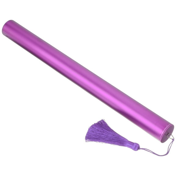 Phenofice Transportation Storage Tube Purple Aluminum Alloy Beginners Practice 1Set 14.4x1.3in