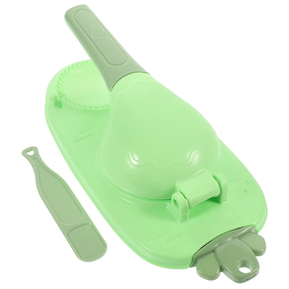 HEMOTON Dumpling Wrapper Maker Kitchen Manual Presser for Home Use Made of PP Light Green 2in1 Tool
