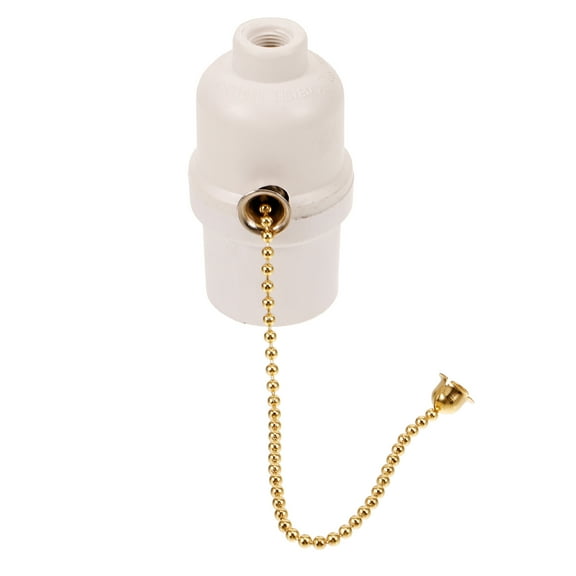 HEMOTON Durable Bakelite Lamp Socket with Pull Chain for Lighting White Widely Used in Various Scenes 1