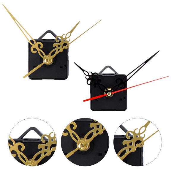 HEMOTON Durable Clock Movement Kit with Precision Quartz Movements for Clock Use Assorted Color Plastic 2pcs