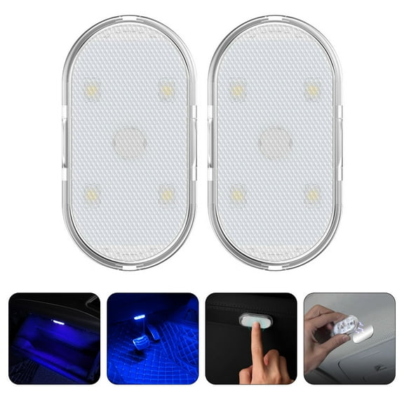 SOPOTUTU 1 Pair USB LED Car Interior Lights with Magnetic Mount, , Easy Installation, Bright and Energy Efficient