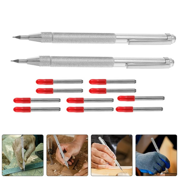 HEMOTON Durable Metal Pen with Tungsten Carbide Needle for Marking Assorted Color 1 Set