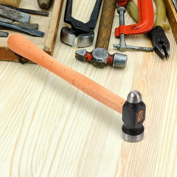 HEMOTON Durable Woodworking Hammer with Ergonomic Handle for Home Installation and Woodworking Tasks 4.5 Inches