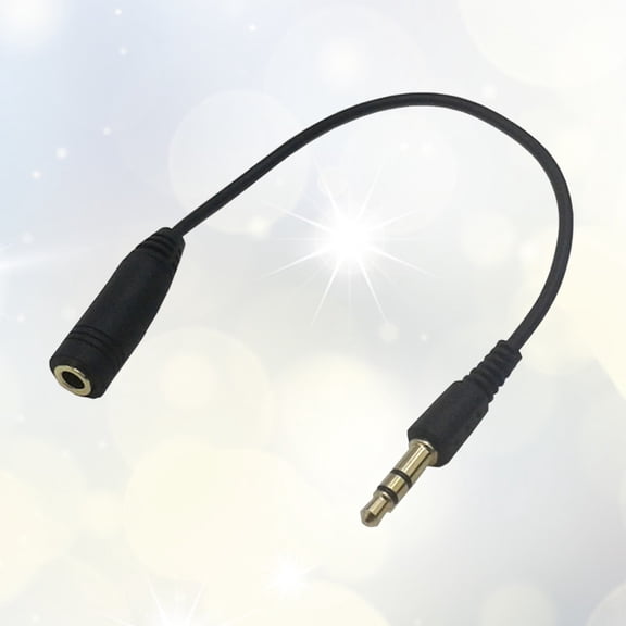 HEMOTON 1 Piece Earphone Extension Cable Compatible with 3.5mm Audio Jack Devices, 17cm Audio Connector Cord