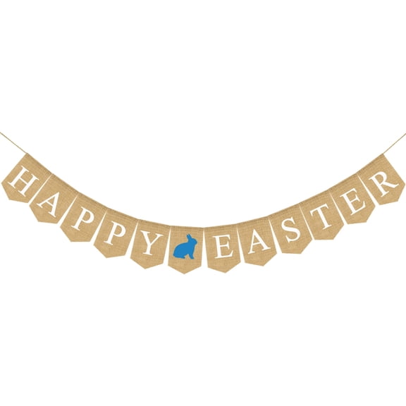 SOPOTUTU Happy Birthday Bunting Banner Outdoor Party Decorations Blue Swallowtail 1 Set