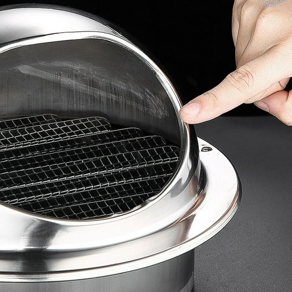 HEMOTON Exhaust Vent Cover Ventilation Grill 14X14X4.4CM Silver