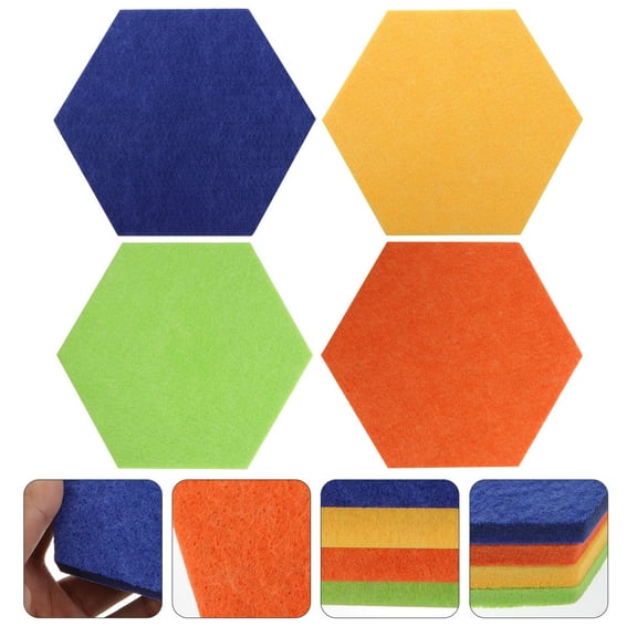 HEMOTON Felt Bulletin Board for Decor Assorted Color Photo Display Board Made from Premium Felt 4pcs