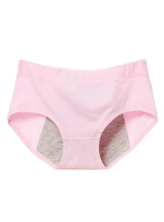 Women Leak Proof Menstrual Panties Middle Waist Breathable Cotton Briefs  Physiological Antibacterial Underwear