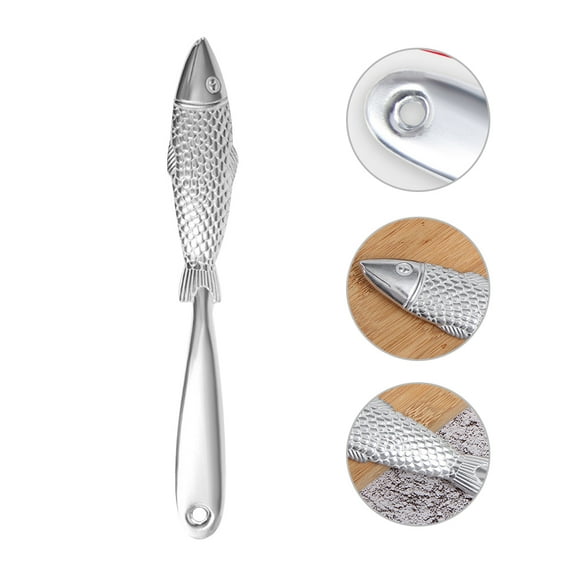 HEMOTON Fish Scale Remover Household Fish Scale Peeler Aluminum Alloy Fish Scale Scraper(Random Style)