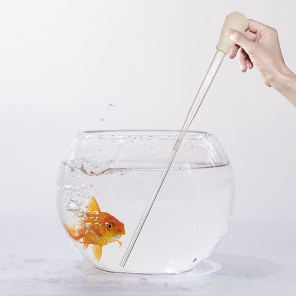 HEMOTON Fish Tank Accessory Gravel Vacuum for Aquarium Aquariums White