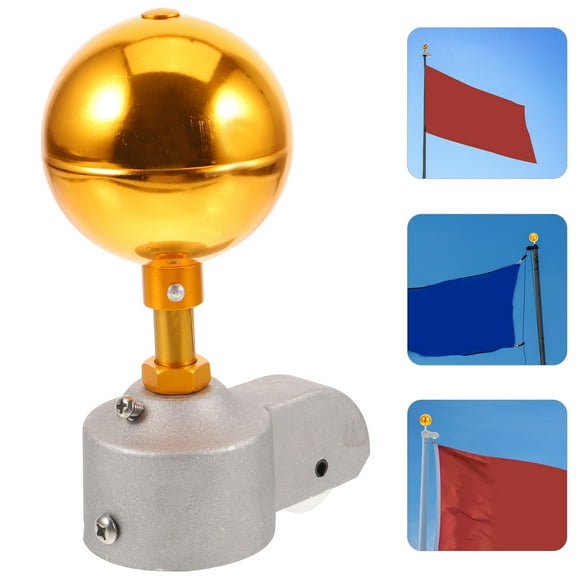 HEMOTON  Flag Pole Kit Flagpole Truck Pulley Replacement Accessories Outdoor