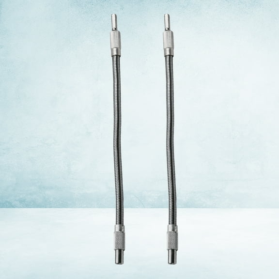 HEMOTON Flexible Extension Shaft for Electric Drill with Metal Build and 6.35mm Connection Size Silver