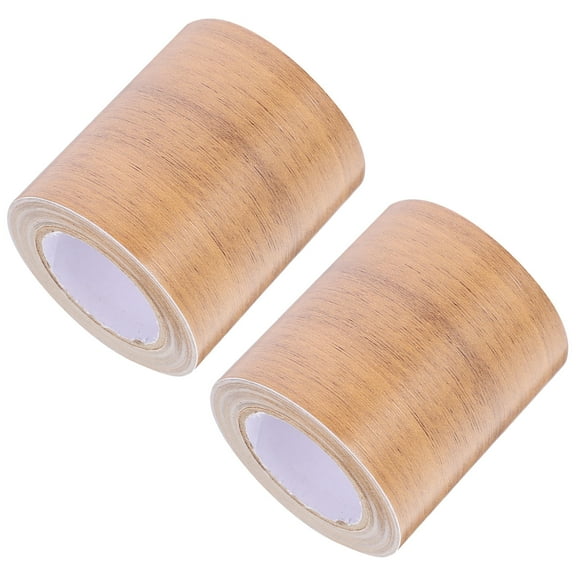 HEMOTON Flexible Self Adhesive PVC Baseboard Trims for Walls and Floors Decorative Skirting Sticker 2 Rolls 5 Meters