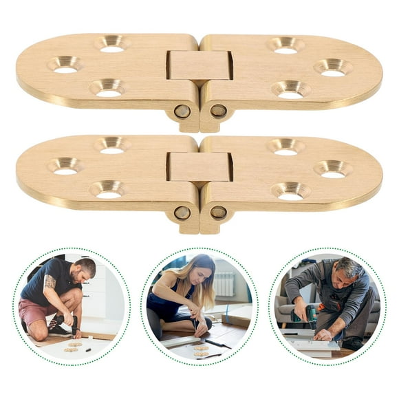 HEMOTON Flips Tops Hinge Kitchen Cabinet Hinges Cabinets Door Golden