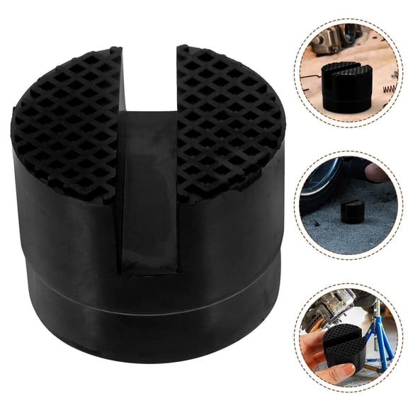 HEMOTON Floor Jack Rubber Pad Car Universal Jack Support Rubber Block Rail Frame Protector