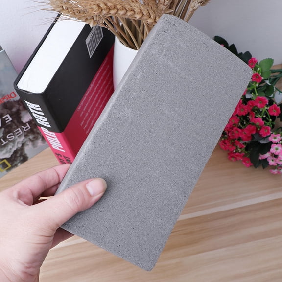 HEMOTON Floral Brick for Fresh Cut Arrangements High Absorbent Sponge Grey Composite Material 23x10x7cm