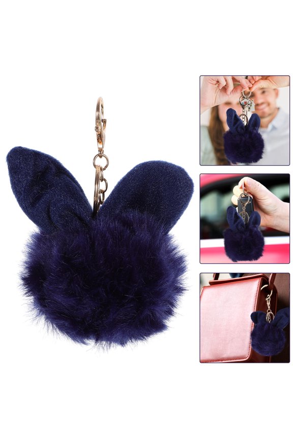 Fluffy Girls Plush Keychains Christmas Plushies Miss Man Navy