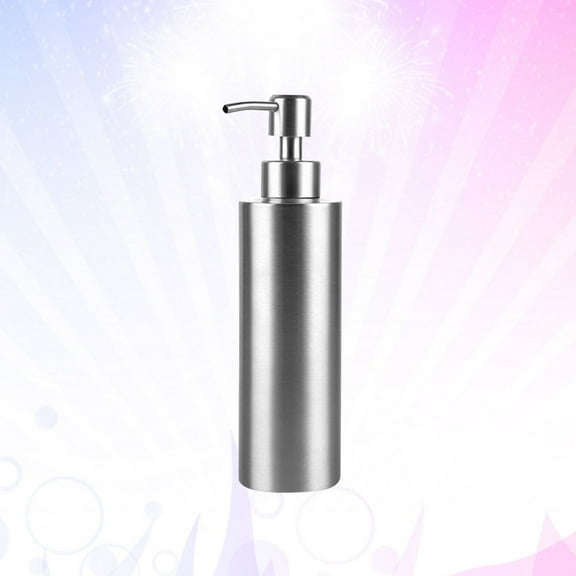 HEMOTON Foaming Soap Dispenser with Stainless Steel Pump for Kitchen Bathroom Storage 350ml