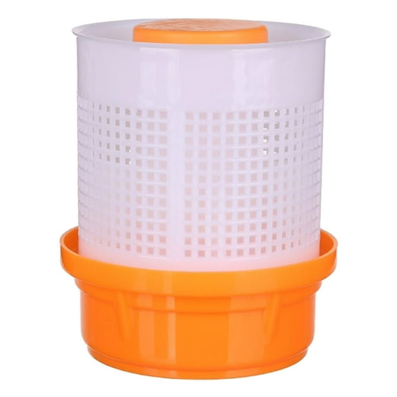 Hytrove Kitchen Tool Manual Press-Type Dehydrator Orange PP Plastic 1Set 6.3x5.4x5.4in