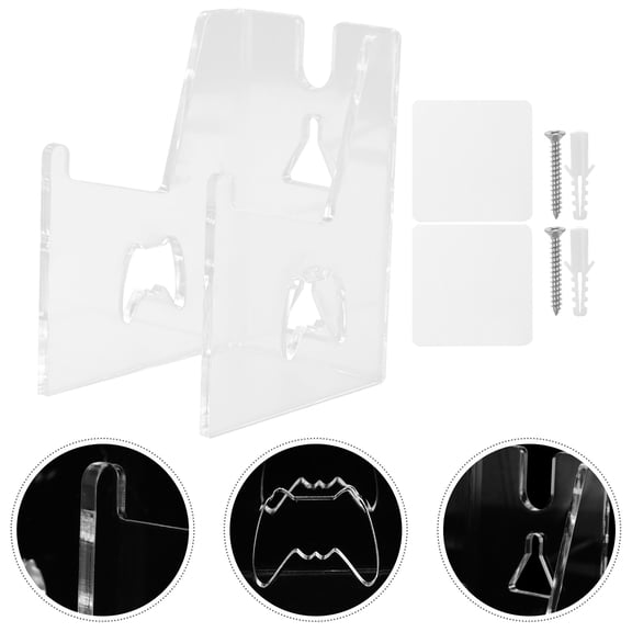 HEMOTON  Game Controller Support Controllers Holder Gaming Transparent