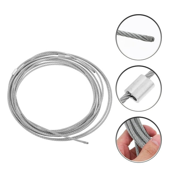 RENACLIPY Garage Door Cable Silver Steel Wire for Bike Use Durable and Reliable Renaclipy