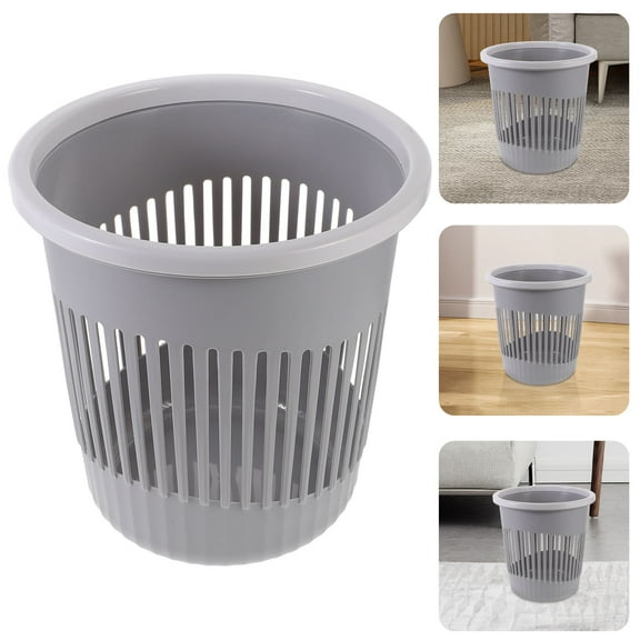 HEMOTON Garbage Container Trash Can Garbage Bin Simple Waste Bin Container for Kitchen Bathroom Office