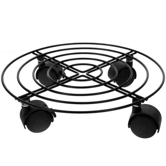 HEMOTON  Gas Cylinder Cart Stand Movable Base Propane Tank Tray Black
