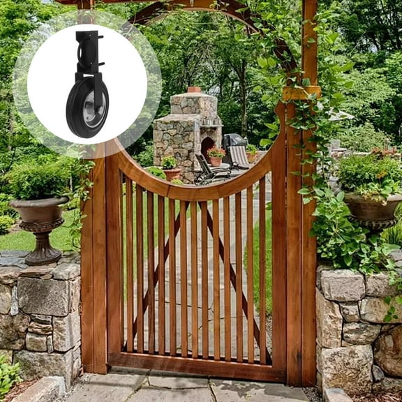 HEMOTON Gate Wheel Farms Gate Caster Wheel Fence Support Wheel Farm Gates Caster