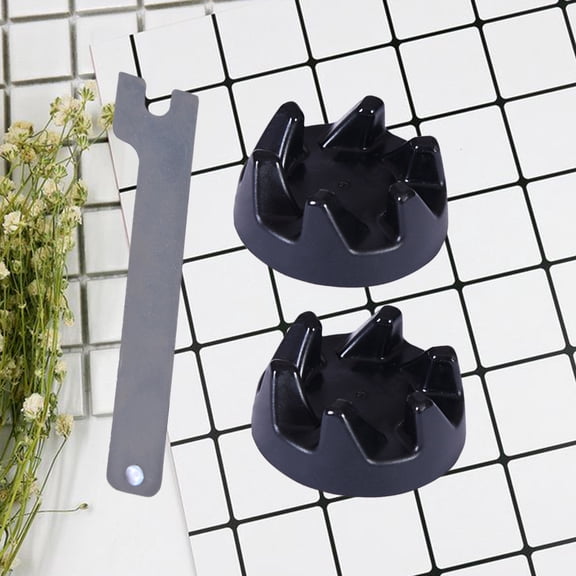 RENACLIPY 4Pcs Black Coupler Gear Set for Blender Replacement with Wrench Anti-Corrosion Wear Resistant
