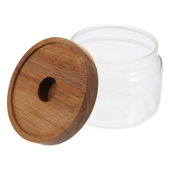 HEMOTON Glass Sealed Jar for Storage Reusable Airtight Grain Storage Container Transparent 1.5L