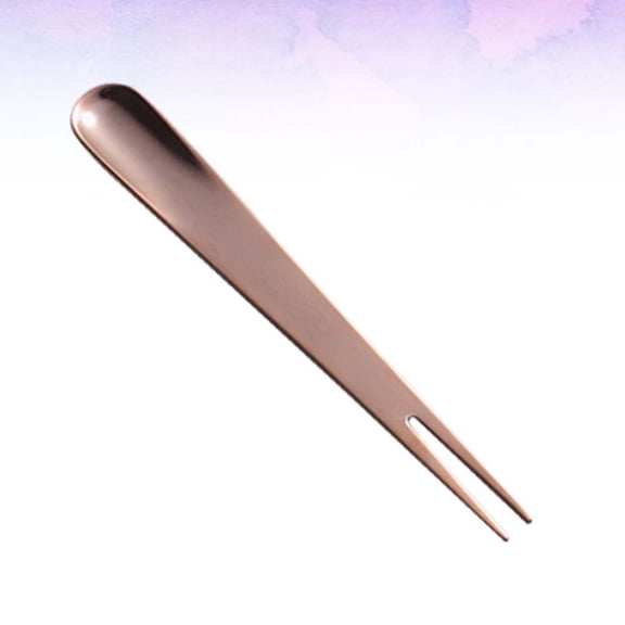 HEMOTON Golden Stainless Steel Fruit Forks for Home Elegant Dessert forks Suitable for Parties and Daily Use 1pc