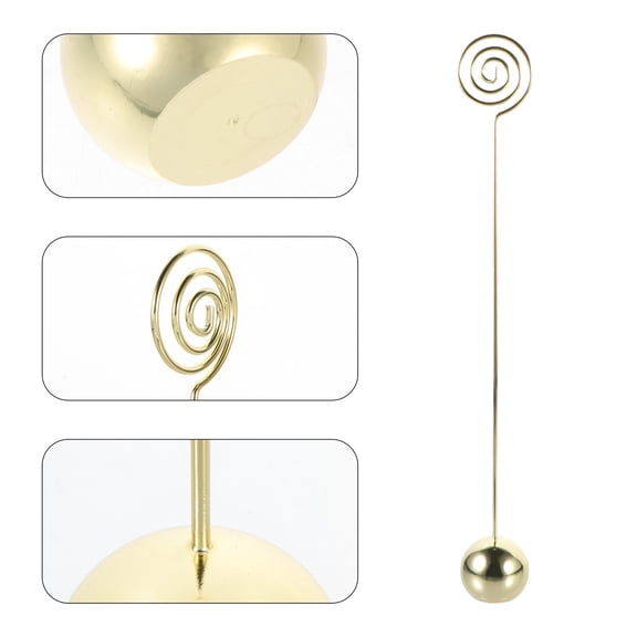 HEMOTON  Gold Table Number Holders Note Folder Hotel Memo Clip Photo