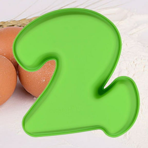 DEEPCRAFF Reusable Number Cake Pan Baking Mold 1Pack Green