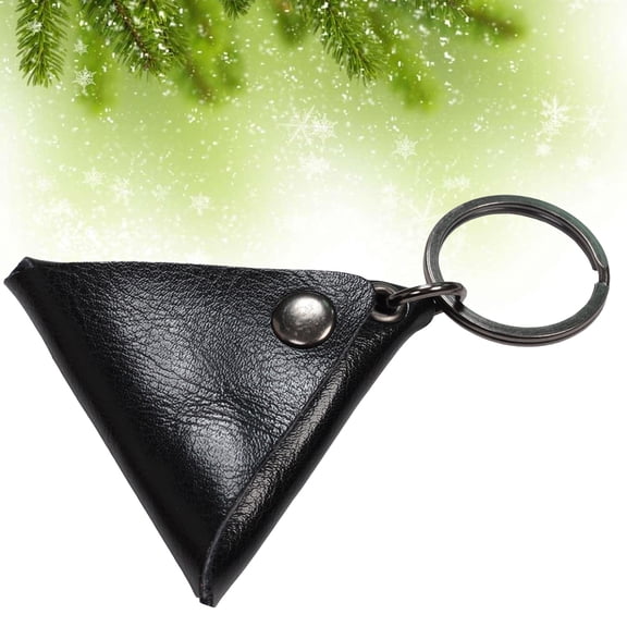 HEMOTON Guitar Pick Bag Holder Uetas Wide Applicability Accessories Triangle Keychain