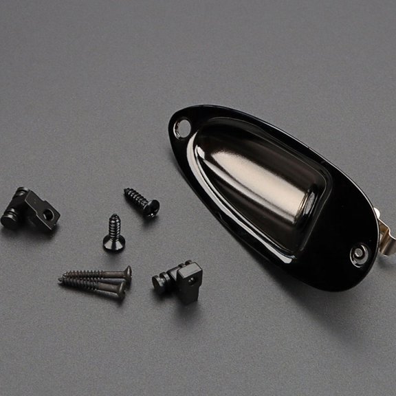 HEMOTON Guitar String Retainer Set in Black Metal for Bass with Easy Installation and Long Service Life 1