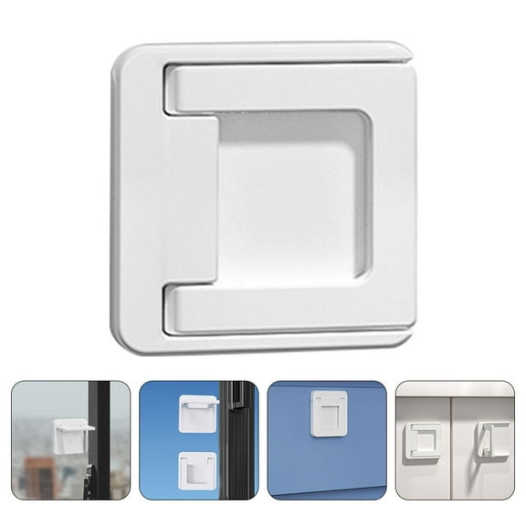HEMOTON HOMEMAXS 4 Pcs Patio Glass Sliding Door Locks Childproof Window Slider Door Stopper for Home Sliding Doors Kids Proof Glass Doors