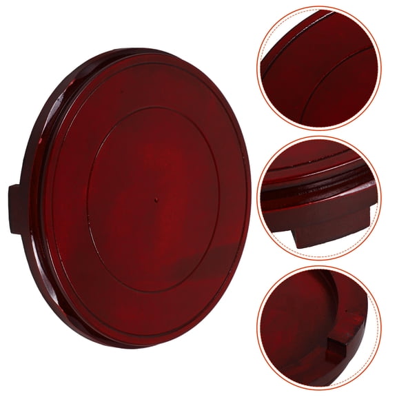 Phenofice Round Display Base Wooden 1Set 8.7X8.7X3.1In Stable Support For Homeowners Collectors