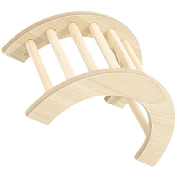 HEMOTON  Hamster Platform Playground Climbing Ladder Bridge Toy