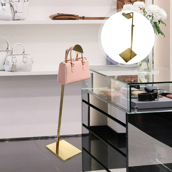 HEMOTON Handbag Display Stand Purse Rack Tote Bag Holder Rack Adjustable Display Rack