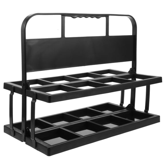 HEMOTON Handheld Bottle Holder Water Bottle Carrier Foldable Beer Rack Portable 8-hole Drink Carrier Handheld Beer Rack Sports Team Bottle Holder