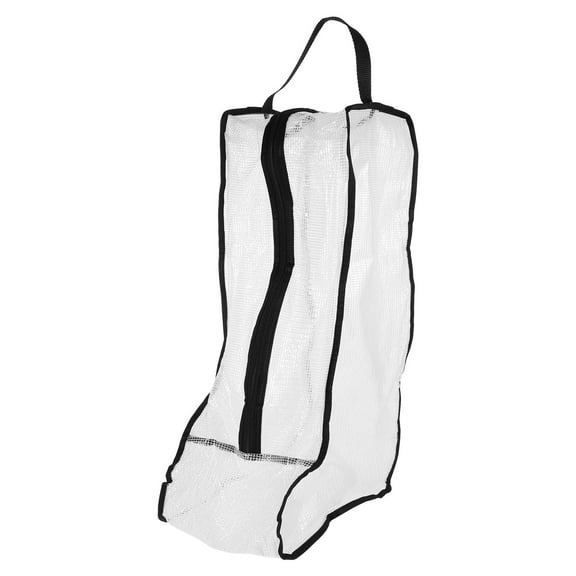 HEMOTON Handle Boots Organizers Zippered Shoes Storage Bag Travel Boot Bag Boots Dust Bag