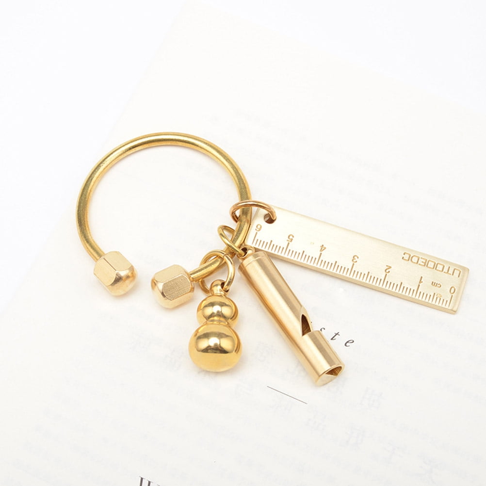 HEMOTON Handmade Sturdy Brass Keychain with AntiLost Design for Holding ...