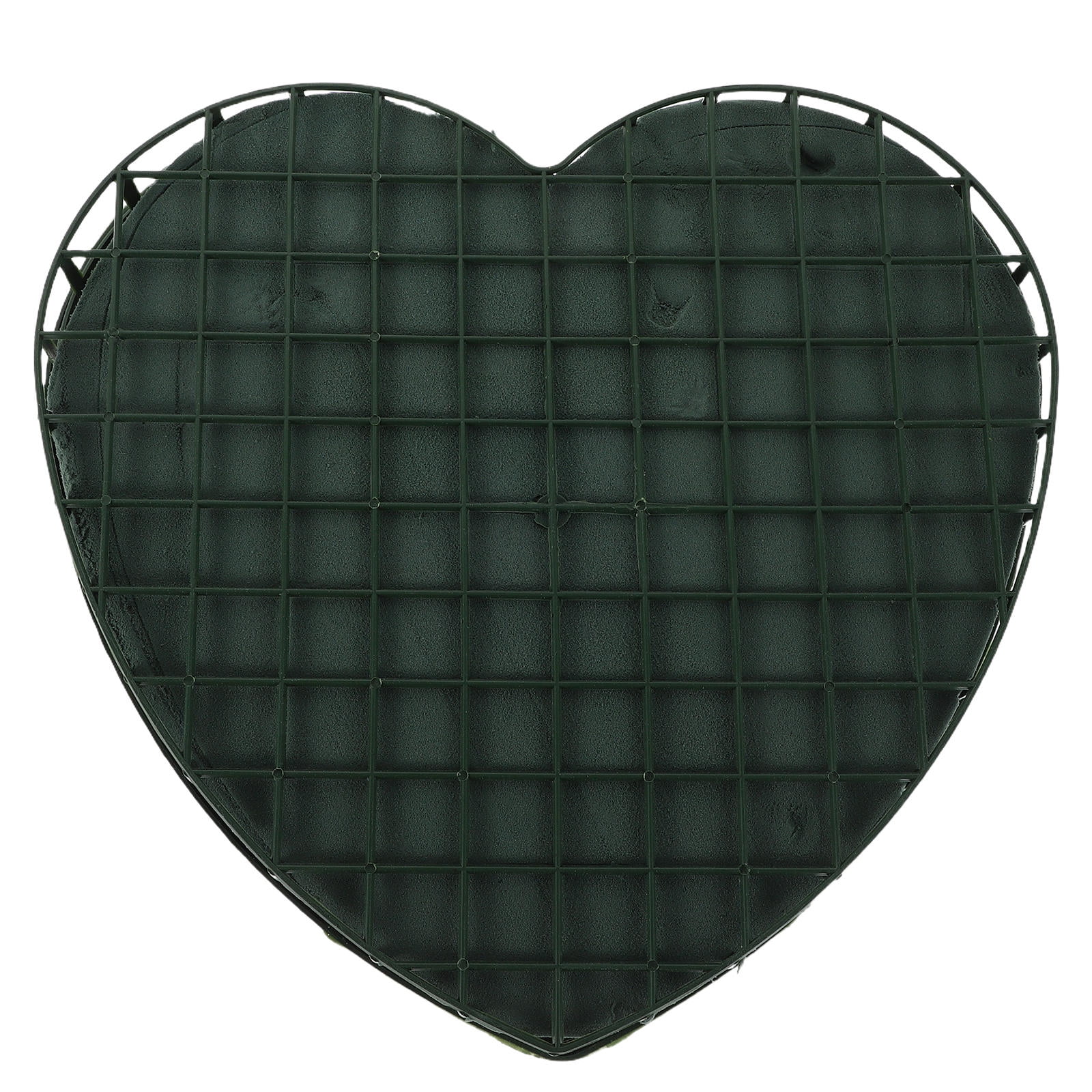 RENACLIPY Heart Shaped Floral Foam with Cup for Wedding Car Decorations, Green, and Easy to Use