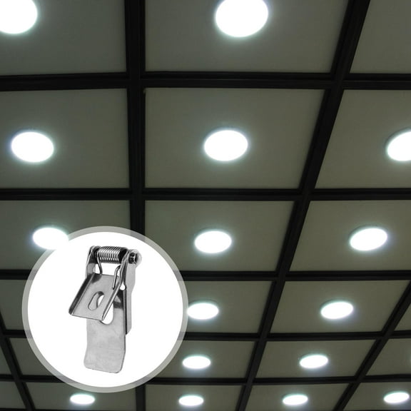 HEMOTON Hemoton 10pcs Panel Light Spring Clip Downlight Retaining Clamp Securing Clips for Recessed Lamp