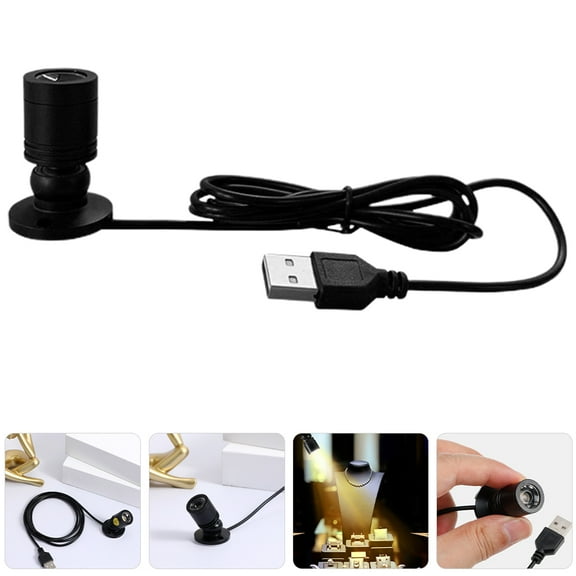 HEMOTON Hemoton 2Pcs Standing LED Spotlights for Cabinet and Jewelry Showcase Small Size