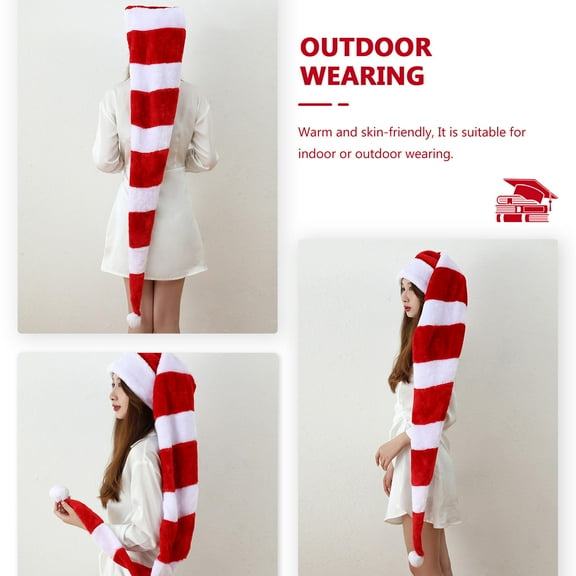 Phenofice Christams Hat Red Ultralong 1Pcs 51x12in