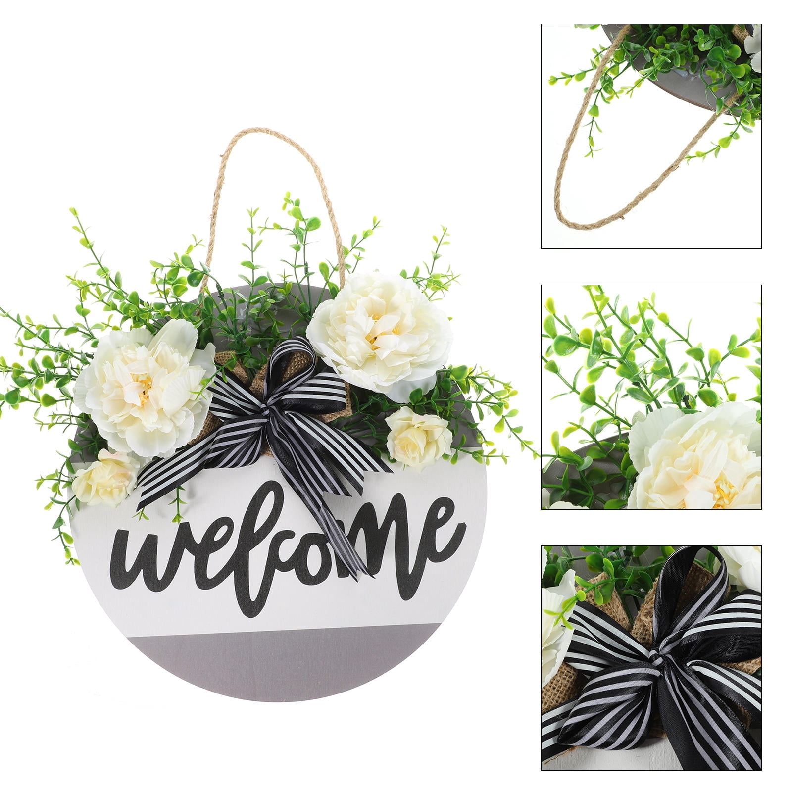 HEMOTON Home Decor Balcony Decoration Sign Welcome Hanging Board ...