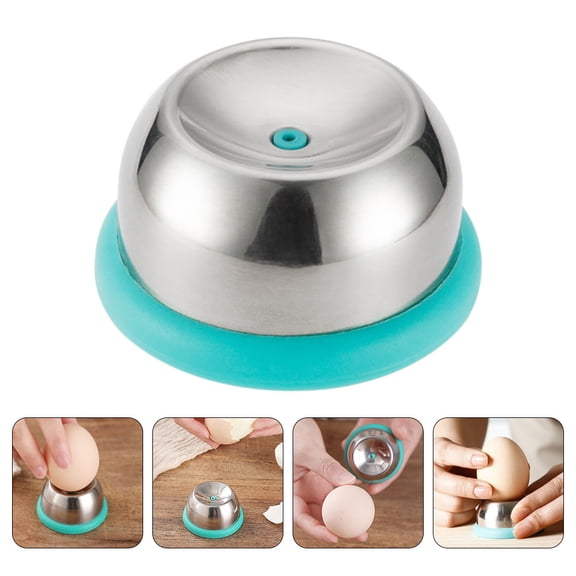 HEMOTON Household Egg Piercer Practical Egg Peeler Stainless Steel Egg Hole Punch Tool