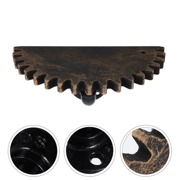 HEMOTON Industrial Pipe Shelf Brackets with Coffee Iron Finish for Home Decor Multifunctional WallMounted Display Rack 8 Screws Included